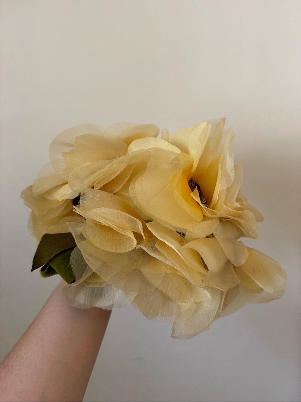 Vintage Yellow Floral Church Hat - Women Accessories 👒